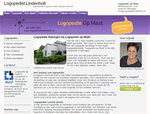 Tablet Screenshot of logopedistlindenholt.nl